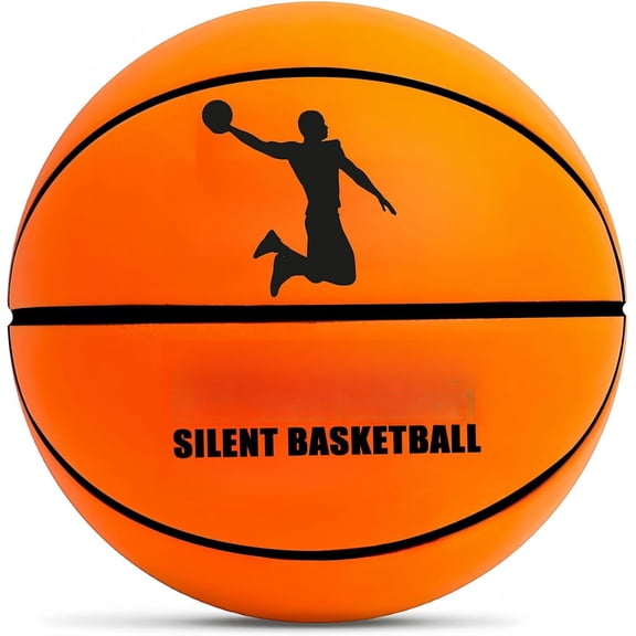 Silent Basketball-Size 7 (29.5") 2026 Upgrade Dribble Dream Silent Basketball, Grooved Airless Technology for Soundless for Quiet Dribbling and Indoor