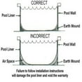 thumbnail image 7 of Swimline 15' Round Above Ground Swimming Pool Overlap Liner, Solid Blue, 7 of 7