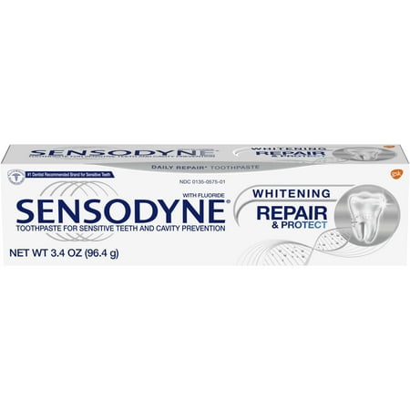 (2 pack) Sensodyne Repair & Protect Sensitivity Toothpaste, Whitening, 3.4