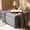 Light Grey, variant on Arouseden Black Storage Ottomans,Large Foot Rest Ottoman with Nailhead Trim Design,Fabric Ottoman Coffee Table,Square Foot Stool for Couch for Living Room