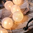 thumbnail image 3 of Luces De Colores LED Bola De Plástico Navidad Año Nuevo Cadena De Luces Intermitentes Para Decoración, 3 of 5