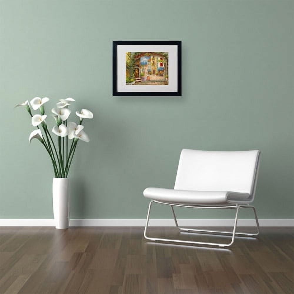 Trademark Fine Art "Capri Isle" Canvas Art by Rio, Black Frame