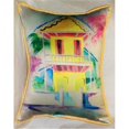 thumbnail image 1 of Betsy Drake ZP231 Coussin Décoratif Jaune W. Palm Hut - 20 x 24 Po, 1 of 1