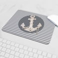 thumbnail image 5 of CafePress - Grey Nautical Stripes Anchor Mousepad - Non-slip Rubber Mousepad, Gaming Mouse Pad, 5 of 6