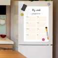 thumbnail image 3 of CSChome Fridge Magnet Whiteboard Magnetic Whiteboard – Erasable Smooth Writing Self adhesive Foldable Non scratch A3/A4 Size, 3 of 7