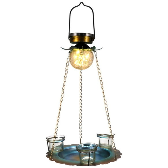 Alimentador De Pájaros Solar Para Colgar Al Aire Libre, Luces De Linterna De Jardín, Alimentador De Pájaros Retro Único Impermeable Speravity HA013614-00