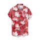 thumbnail image 2 of Blusa y camisa de manga corta con cuello vuelto Camisa casual para hombre Camisa de bolos vintage de manga corta Camisas de verano de playa cubana Camisa abotonada Blusa de poliéster para hombre, 2 of 5
