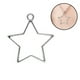 thumbnail image 3 of Colgante Marco de prensa Forma geométrica de estrella Con espalda abierta Bisel Collar Joyería Accesorio de bricolaje, Plata 15 Piezas Sweethay HA000861-04B, 3 of 6