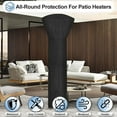 thumbnail image 4 of Housses Imperméables pour Chauffage de Patio Extérieur avec Fermeture Éclair et Sac de Rangement, Housse de Chauffage Robuste au Propane Antipoussière, Résistante aux UV et Coupe-Vent pour Chauffage sur Pied, 2 Paquets-89hx33dx19b Pouces Noir, 4 of 7