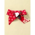 thumbnail image 4 of Gureui Toddler Infant Baby Girls Christmas Outfits, Long Sleeve Elastic Waist Romper + Headband 2Pcs Clothes Set, 4 of 8