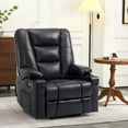 thumbnail image 2 of MCombo Large-Wide Power Lift Recliner Chair with Massage and Heat for Big and Tall Elderly People, Faux Leather R7541 (Black, Large-Wide), 2 of 10