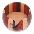 thumbnail image 2 of Soporte De Hilo De Madera, Cuenco De Madera De Color Portátil Ligero, Cuenco De Hilo De Moda Retro Para El Día De Acción De Gracias Para Navidad Para El Hogar, 2 of 7