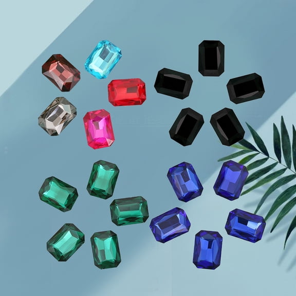 Pretyzoom 50PCS Jewellery Making Kit Rhinestone Crystal Glass Drills for Fashion Hat Decoration