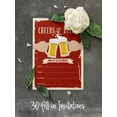thumbnail image 4 of Inkdotpot Cheers and Beers Birthday Invitation, Adult Birthday Party Invites, 30 years, 40 years, 50 years, Pack Of 30 Fill In Invitations With Envelopes, 4 of 7