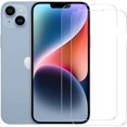 thumbnail image 1 of wonima44 Screen Protector for iPhone 13 & iPhone 13 Pro & iPhone 14 & iPhone 16e, 2-Pack Clear 9H Tempered Glass Film Cover Sensor Protection Case Friendly for 6.1 inch, 1 of 1