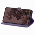 thumbnail image 3 of SaniMore for Google Pixel 7 Pro 6.7" 2022 Wallet Case with Embossed Mandala PU Leather Flip Protection Wrist Strap Credit Card Holder Pocket Kickstand Shockproof Case For Google Pixel 7 Pro, Purple, 3 of 7