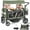 Green, variant on SACVON 4-Seater Stroller Wagon with Side Entry, Canopy & Snack Tray, Includes Detachable Storage Bag That Converts to a Backpack–Black