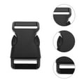 thumbnail image 6 of FONWILYO 15Pcs Replacement Backpack Buckle for Pet Leashes and Collars Black Square Fastening, 6 of 8