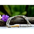 thumbnail image 3 of Tibetan Embedded Yak Bone Medicine Healing 108 Bead Mala for Meditation - White, 3 of 7