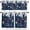 Deep Blue, variant on Blue Christmas Kitchen Curtains and Valances Set, Rod Pocket Curtains Tier Farmhouse Window Curtains 36 Inch Length, Winter White Pine Leaves Ball Snowflake 3 Piece Kitchen Curtains Set