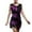 A-Purple73, variant on Womens Dresses Two Tone Fringe Tiered Sleeveless Latin Dance Performance Party Dress