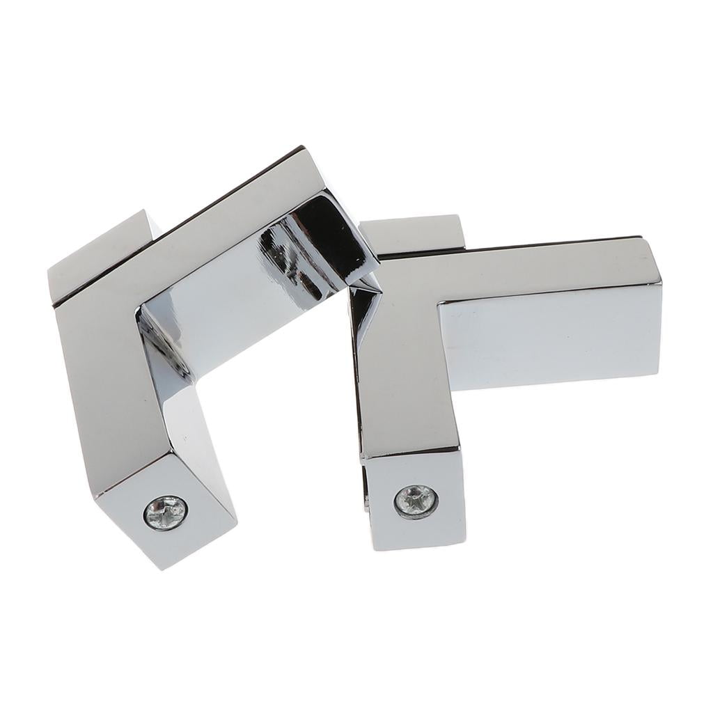 Axioma 6x Solid Metal Adjustable Wood/Glass Shelf Bracket Wall Mount Brushed Nickel