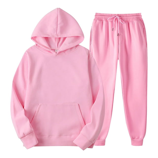 Kcodviy Femmes avec Pantalon Combinaison à Capuche pour Femmes Jambe Grand Plus Détente Hiver Molleton Pantalon Flaque Femmes à Capuche Ensembles pour Femmes