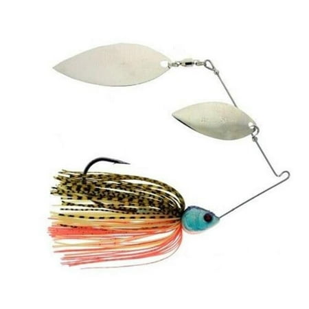 River2Sea IM-BG1-2DW-08 0.5 oz Double Willow Ish Monroe Bling Spinnerbait - 08 Blue Gill