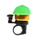 thumbnail image 4 of Niño pequeño hace sonar la bocina del manillar de su bicicleta Verde, 4 of 6