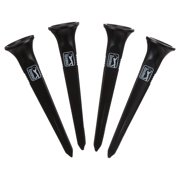PGA TOUR High Performance Golf Tees - 3 1/8 Inch, Black, Oversized Head for Driver Distance
