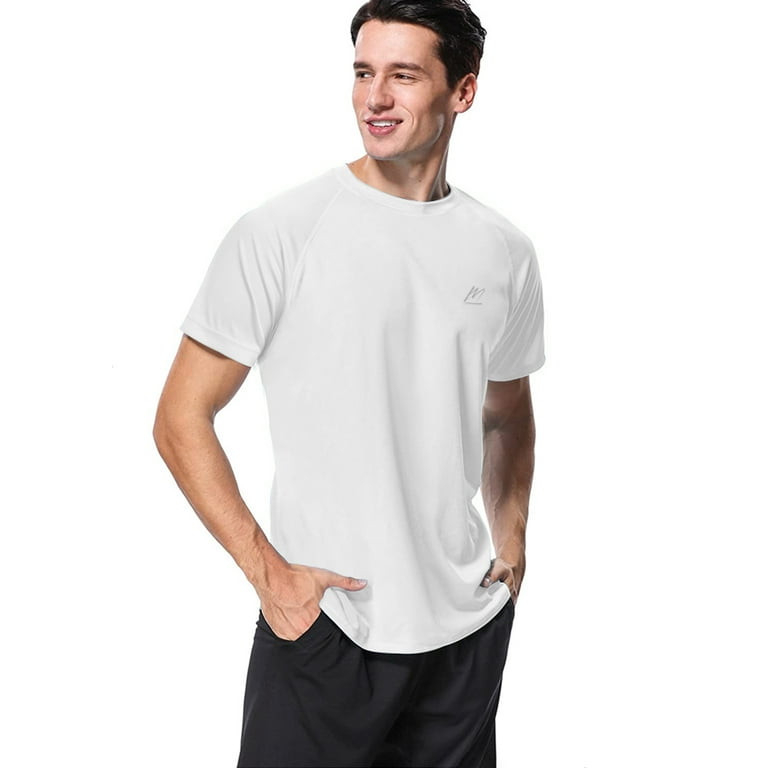MEETWEE Men's UPF 50+ UV Sun Protection T Shirts, Quick Dry Short Sleeve  Swim Shirt Athletic Tee Rash Guard Workout Sport Running
