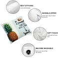 thumbnail image 4 of GOSMITH Inspirational Gifts for Women Teenage Girls, Pineapple Gifts for Women, Be a Pineapple 2-Piece Plush Pillowcase Set - Soft and Durable White, 4 of 6