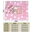 thumbnail image 3 of ZICANCN Anti-Pilling Flannel Bed Throw Blankets Valentine'S Day Love , Couch Ultra Soft Micro Fleece Sofa Bed Camping Travel Blanket for Adults 50"x40", 3 of 8