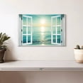 thumbnail image 2 of Elephant Stock Window To Seascape Wall Art - Horizontal Canvas Wall Art - Living Room Wall Decor - Wellness Canvas - Blue And White Decor - 12" x 8", 2 of 8