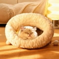 thumbnail image 6 of Cat Bed under $5! CQCYD Winter Warm Enclosed Pet Sleeping Bag Foldable House for Small Cats Kittens Under 8kg Cozy Plush Pet Nest, 6 of 6