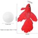 thumbnail image 2 of Peces falsos, peces artificiales falsos, decoración de peces de acuario, adornos artificiales de acuario falso, acuario de peces artificiales de silicona divertido (pez Betta rojo) JAMW Sencillez, 2 of 5