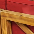 thumbnail image 3 of Cytheria Outdoor Acacia Wood 5 Seater Sectional Sofa Set with Fire Pit, 3 of 8