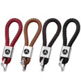thumbnail image 2 of 1Pcs Car Metal Hand-Woven Key Rope Keychain Key Ring For Mercedes Benz AMG M E B A C S GLA GLC GLE GLS Class W166 W176 W204 W205 Dark Brown, 2 of 6