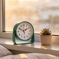 thumbnail image 3 of 3.9 Inch Small Analog Alarm Clocks, Desk Clock,Cute Table Clock with Light，Adjustable Angle forTravel,Bedside,Bedroom,Teens,Living Room Decor, 3 of 4