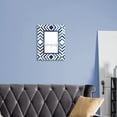 thumbnail image 3 of Handicrafts Home Photo Frame Blue White Bone Mosaic Moroccan Picture Frames - 4x6, Chevron, 3 of 5