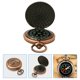 thumbnail image 4 of Juego de 2 relojes de bolsillo, brújulas, accesorios de viaje y camping, de aleación de zinc y metal., 4 of 6