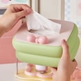 thumbnail image 1 of Dvkptbk plastic tissue box Tissue Box Living Room Napkin Box Desktop Coffee Table Storage Cute Paper Drawer Box, 1 of 6