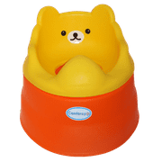 2 in 1 Teddy Potty Training Toilet Seat (Yellow & Orange)