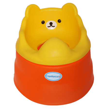 2 in 1 Teddy Potty Training Toilet Seat (Yellow & Orange)
