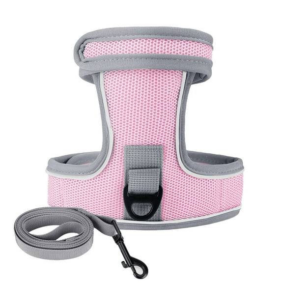 Polyester Reflective Cat Leash - 1.4m Length, Mesh Design & Breakaway Safety - Durable Outdoor Lead for Cats