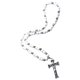thumbnail image 2 of Colgante de cruz de rosario, regalos para hombre, collar católico, cuentas de madera, medalla, accesorios blanco, 2 of 7