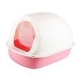 thumbnail image 4 of Caja de arena para gatos Salvador Cerrada grande con puerta delantera Rosado, 4 of 10