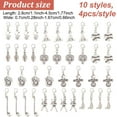thumbnail image 2 of 40 Pcs 10 Styles Sport Zipper Pull Charm Ball Theme Alloy Zipper Pendant Baseball Basketball Zipper Pull Zipper Pull Decoration Replacement Zipper Pull Tab for Bag Luggage, 2 of 7