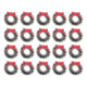 thumbnail image 2 of 20 Pcs Christmas Wreath Decoration Dollhouse Mini Holiday Wreaths Iron Hanging Garland, 2 of 5