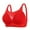 Red, variant on XFLWAM Push Up Bra for Women No Underwire Plus Size Comfortable Full Cover Bra Supportive Minimizer Bra Breathable Bra